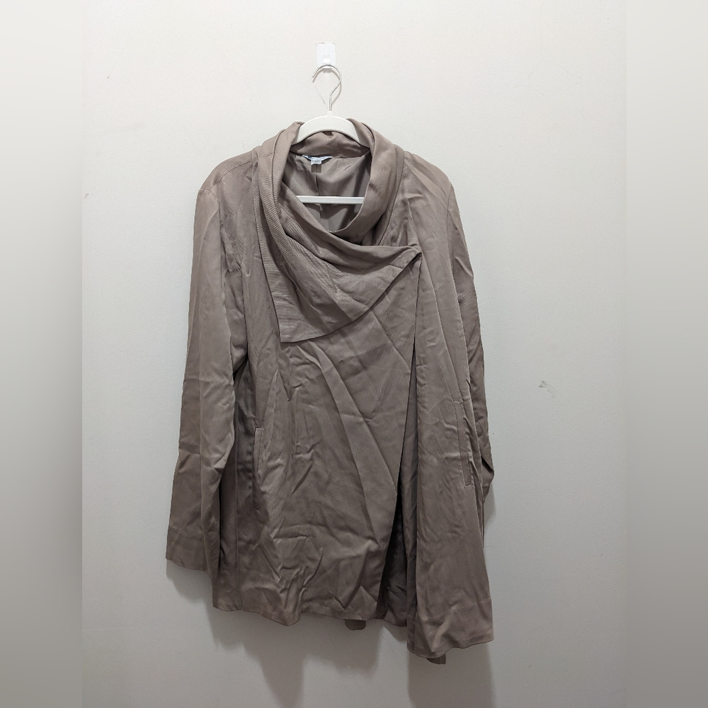 Garnet Hill tan coat size 14 large